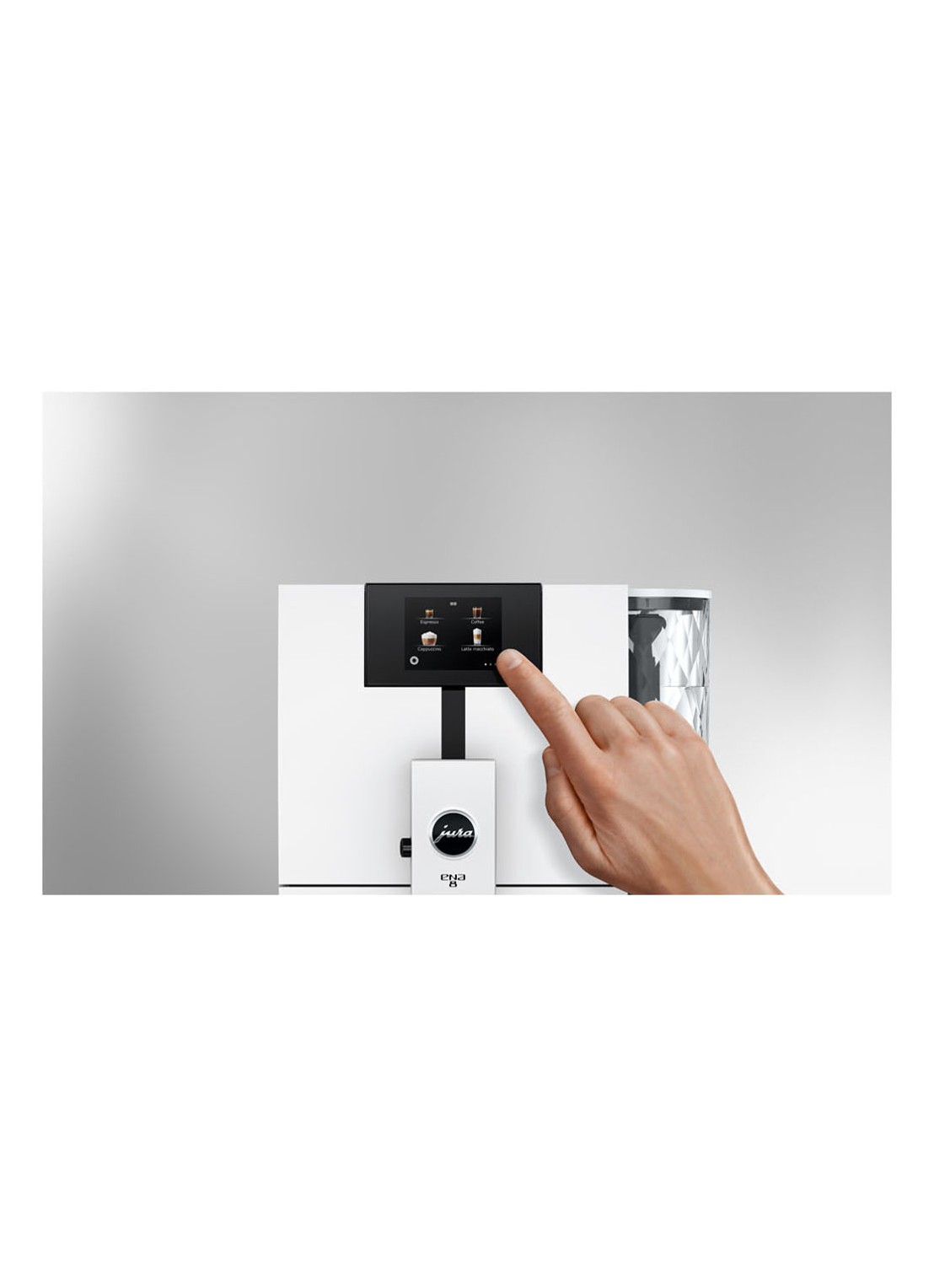 JURA ENA 8 Touch Nordic White (EC) volautomatische koffiemachine - detail 4 gebroken wit