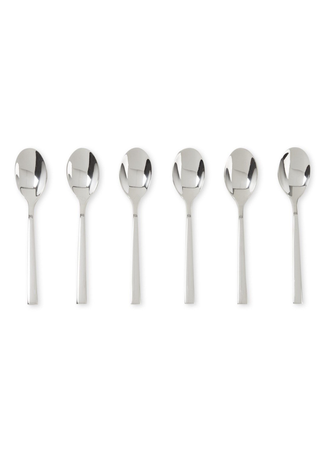 JURA Espressolepel 6-delig - voorkant zilver