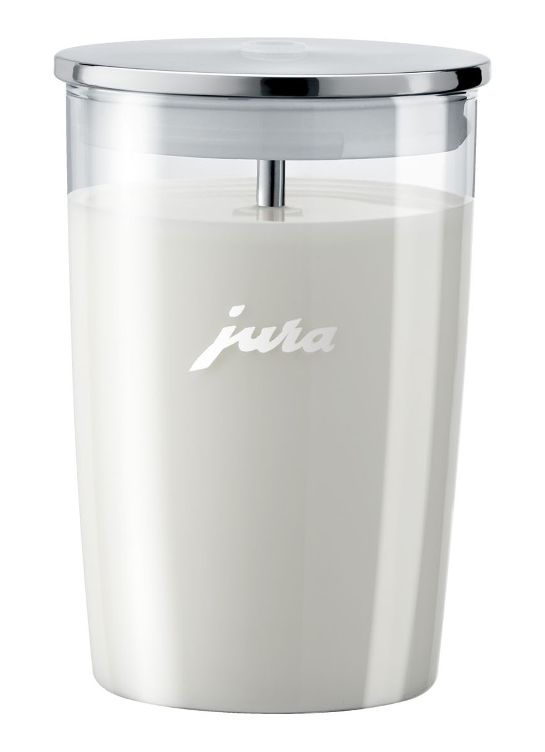 JURA Glazen melkhouder 0,5 liter - voorkant wit