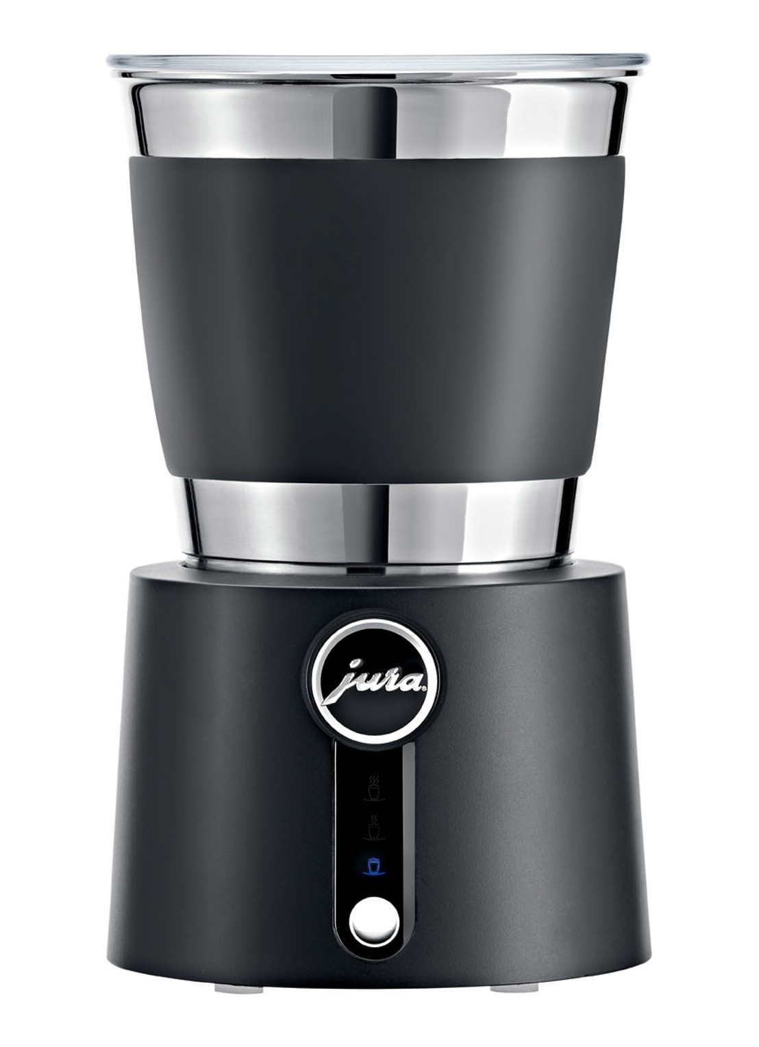 JURA Hot & Cold melkopschuimer 340 ml - voorkant 4 zwart
