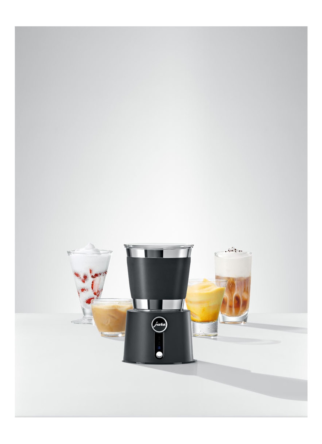 JURA Hot & Cold melkopschuimer 340 ml - voorkant 5 zwart