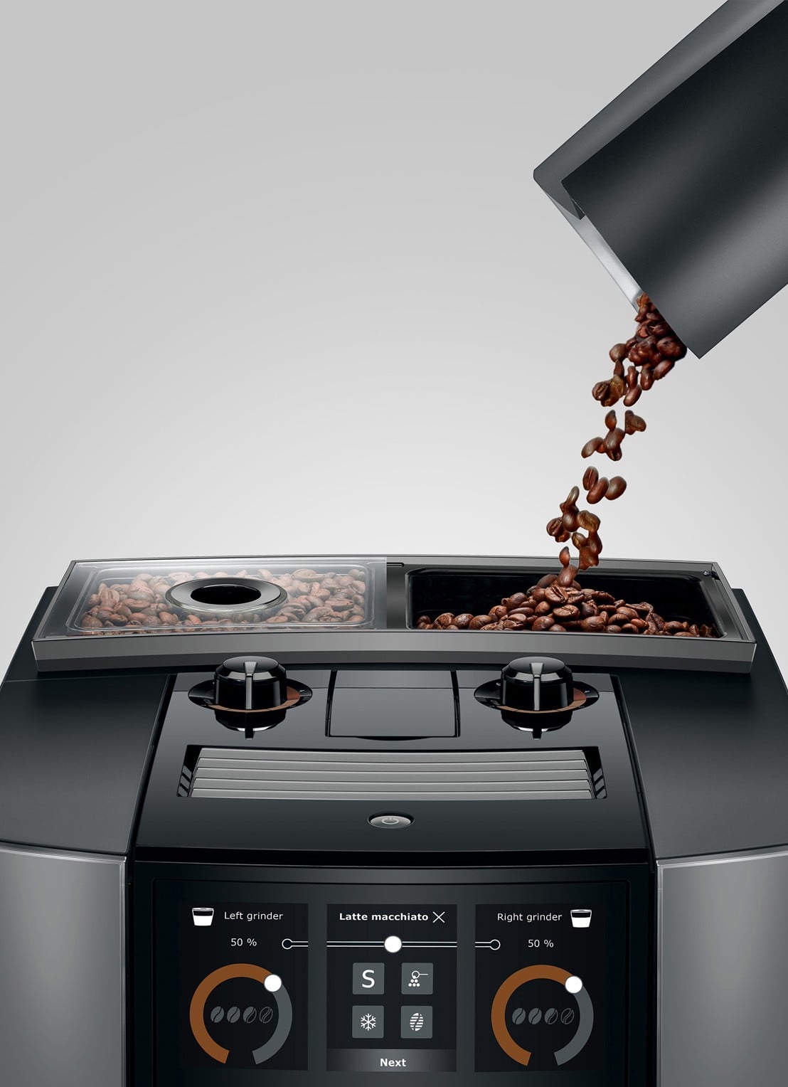 JURA J10 Twin volautomatische koffiemachine 15706 - achterkant zwart