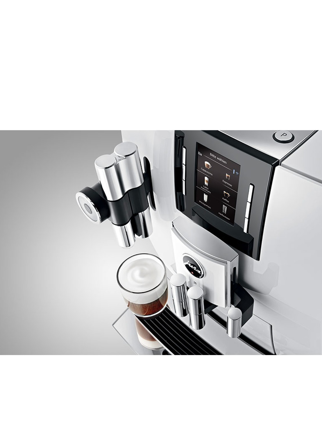 JURA J6 volautomatische espressomachine - detail wit
