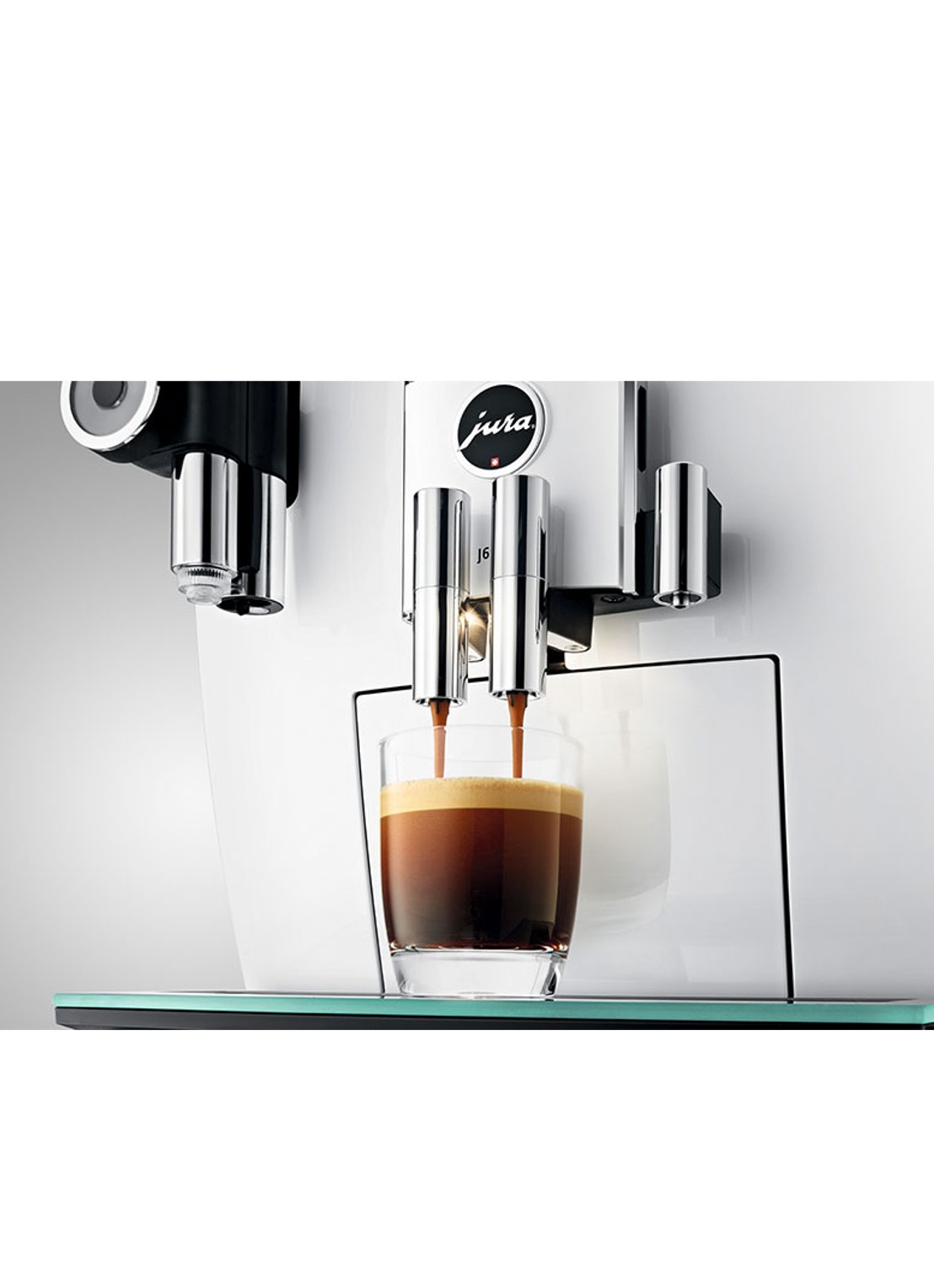 JURA J6 volautomatische espressomachine - voorkant 5 wit