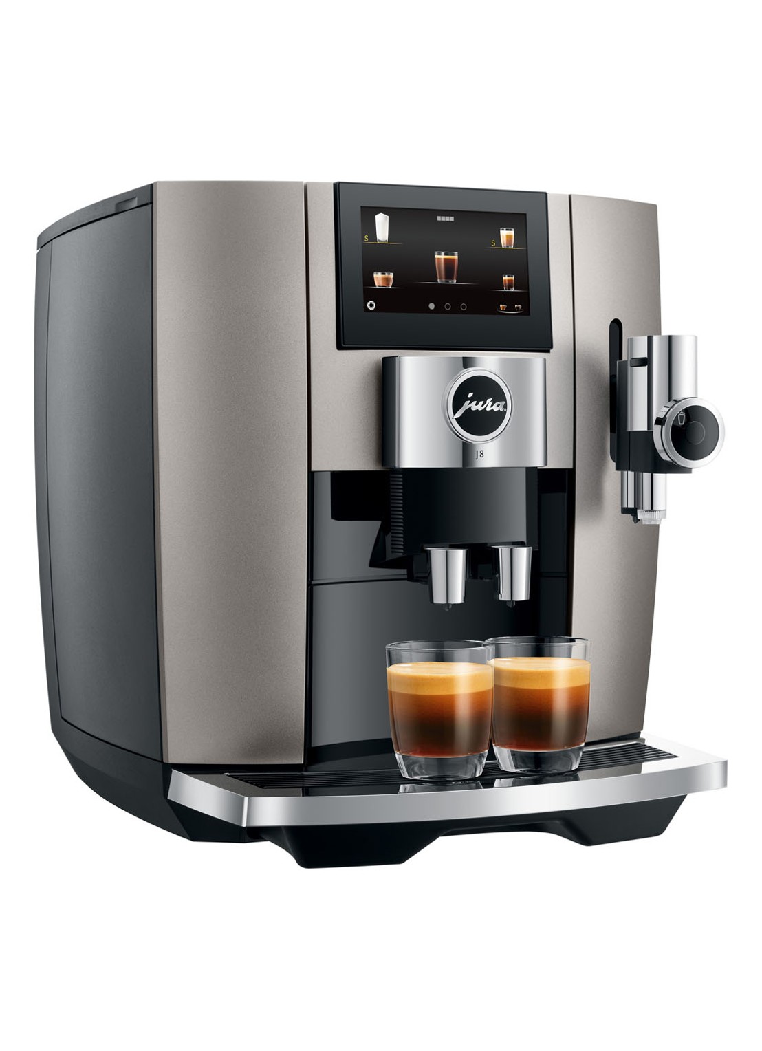 JURA J8 Midnight Silver (EA) koffiemachine - detail 3 zilver