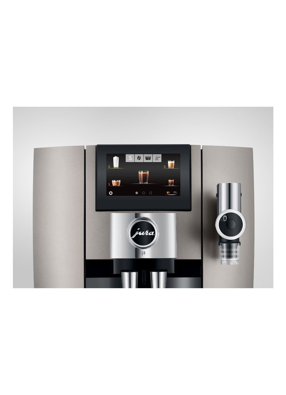 JURA J8 Midnight Silver (EA) koffiemachine - detail 4 zilver