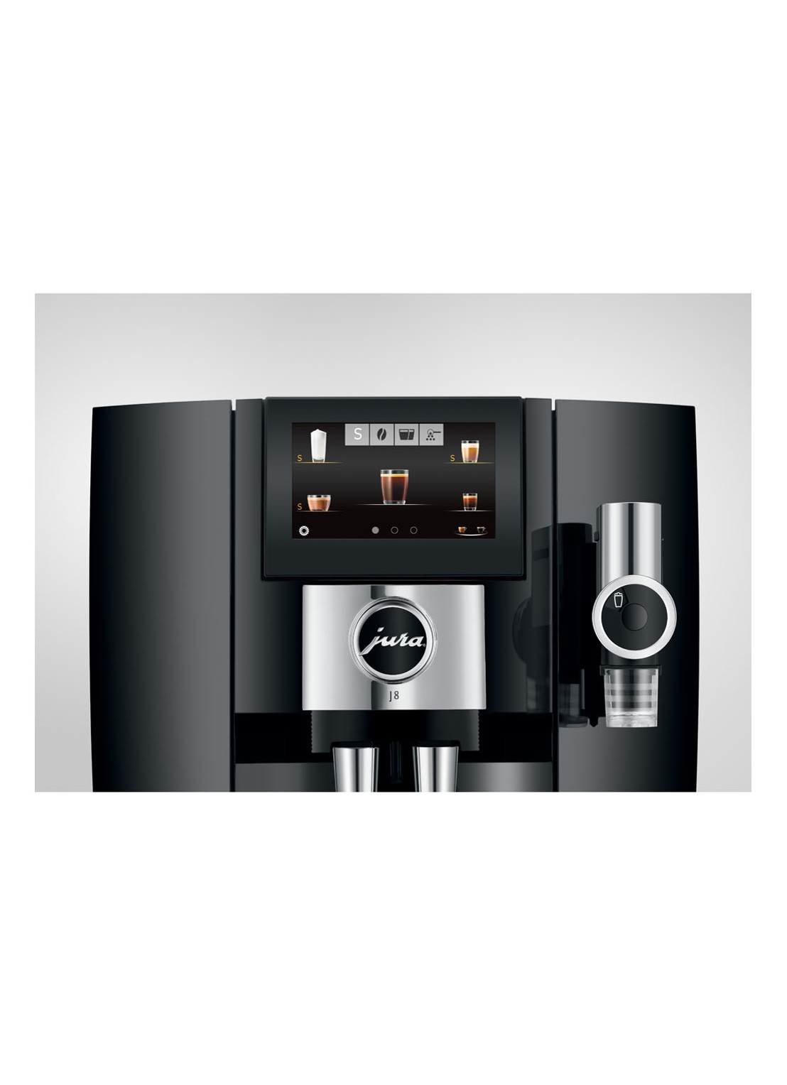 JURA J8 Piano Black (EA) koffiemachine - detail 2 zwart
