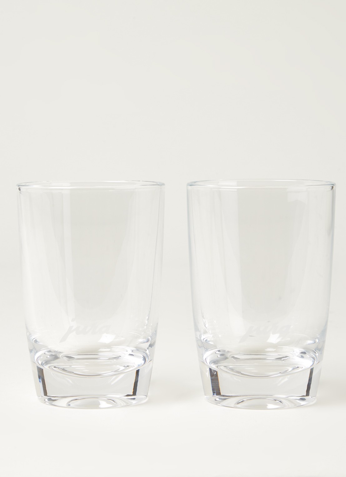 JURA Latte Macchiato glas 22 cl set van 2 - voorkant 2 transparant