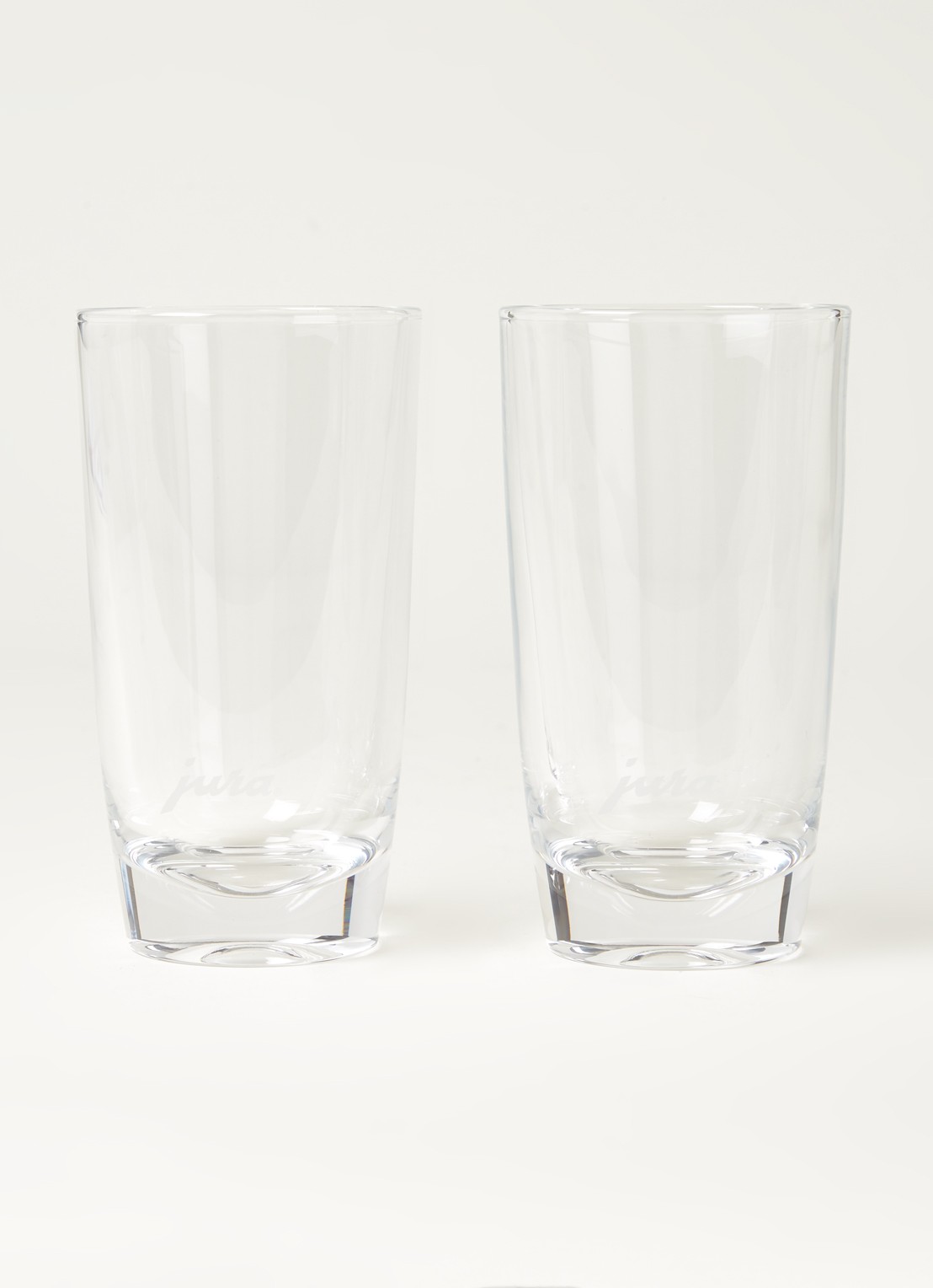 JURA Latte Macchiato glas 27 cl set van 2  - voorkant 3 transparant