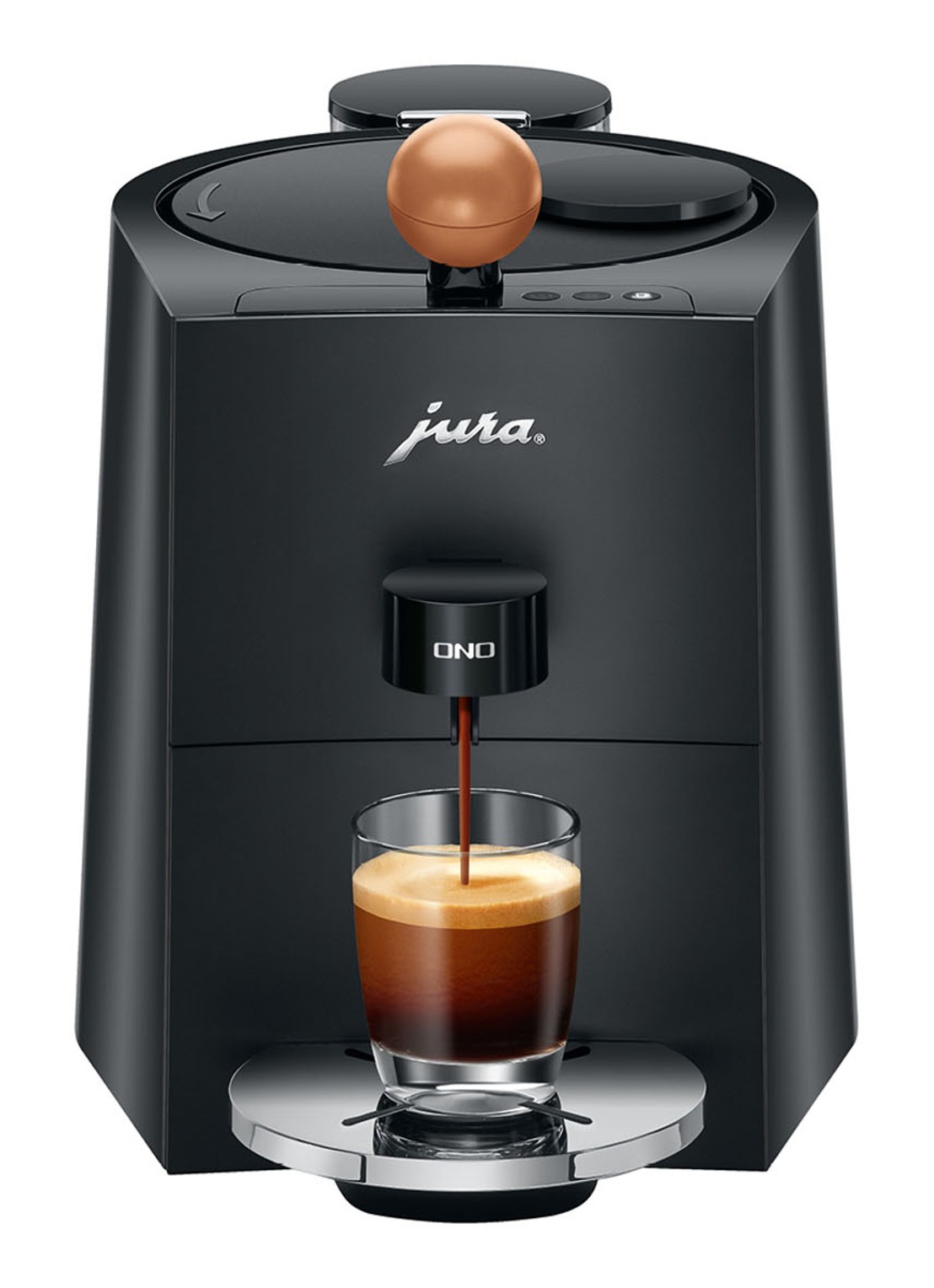 JURA ONO Coffee Black EA koffiemachine - voorkant 5 zwart