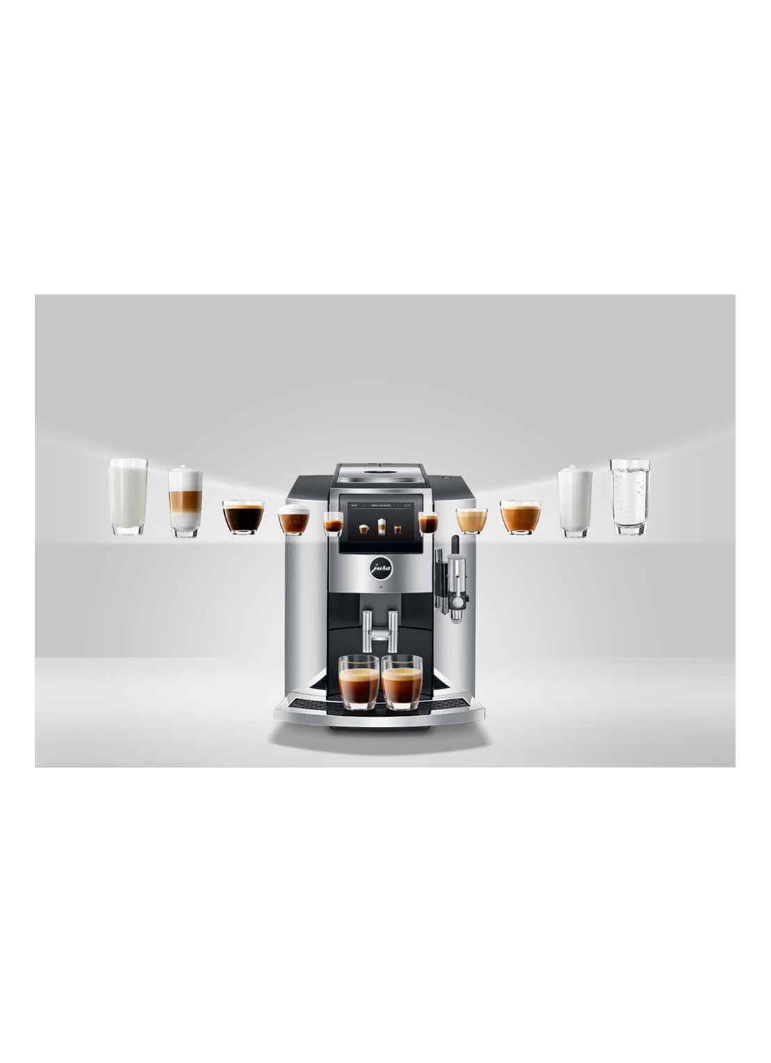 JURA S8 Chroom (EA) koffiemachine - detail metallic