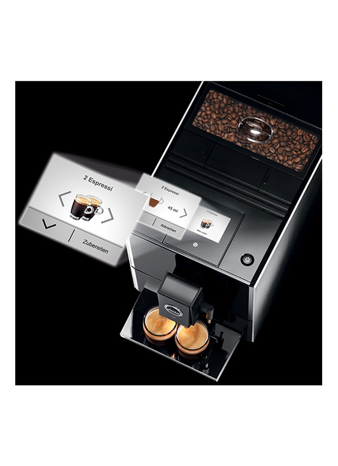 JURA S8 Chroom (EA) koffiemachine - detail 4 metallic
