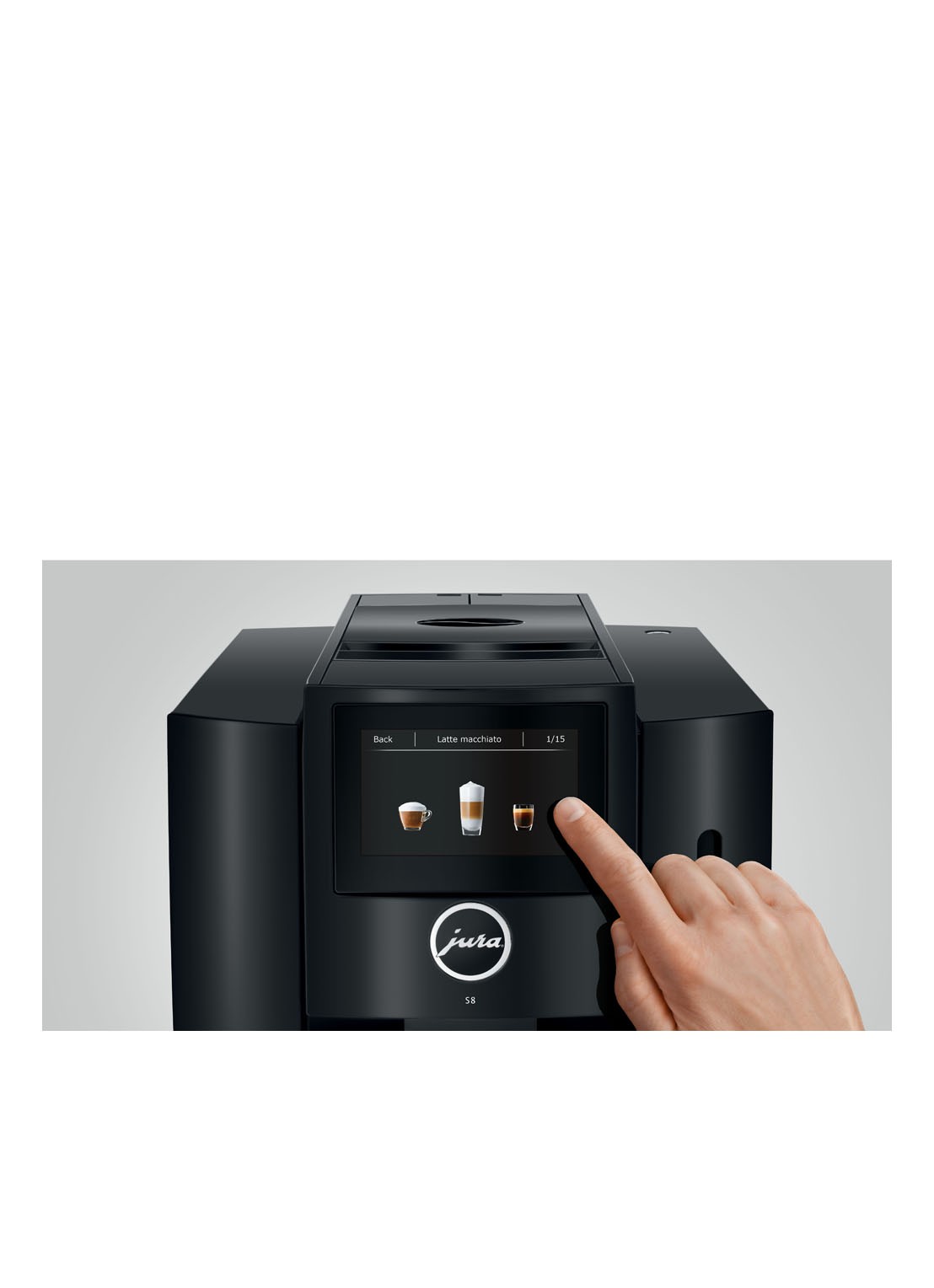 JURA S8 Piano Black EB volautomatische koffiemachine - detail 6 zwart