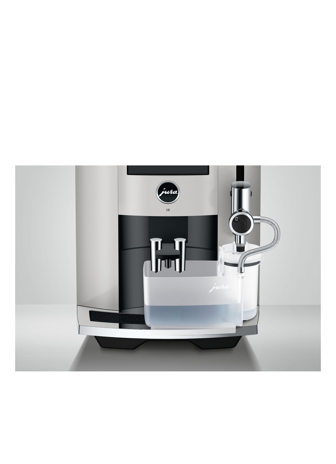 JURA S8 Platina EB volautomatische koffiemachine - detail 7 zilver