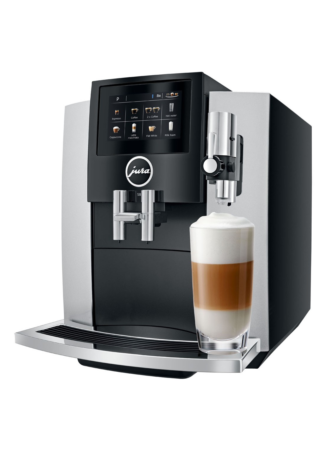 JURA S8 Silver koffiemachine 794670 - voorkant 4 zilver