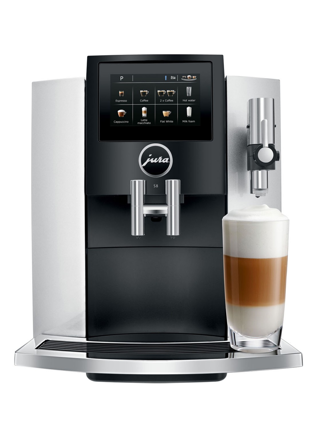 JURA S8 Silver koffiemachine 794670 - voorkant 5 zilver