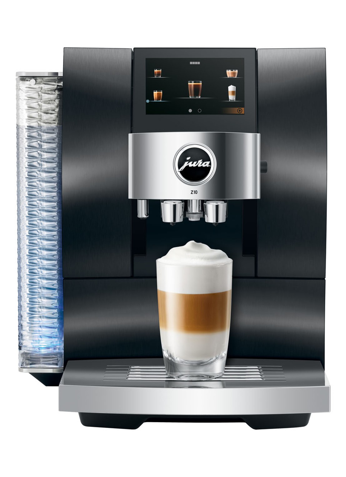 JURA Z10 Aluminium Black (EA) koffiemachine   - voorkant 2 zwart