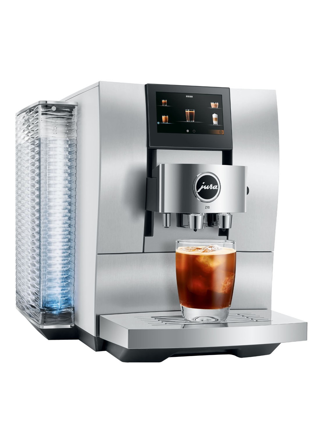 JURA Z10 Aluminium White (EA) koffiemachine - detail aluminium