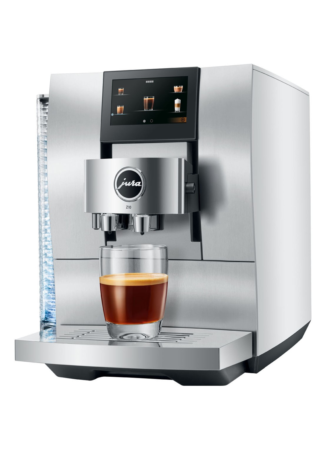 JURA Z10 Aluminium White (EA) koffiemachine - voorkant 4 aluminium