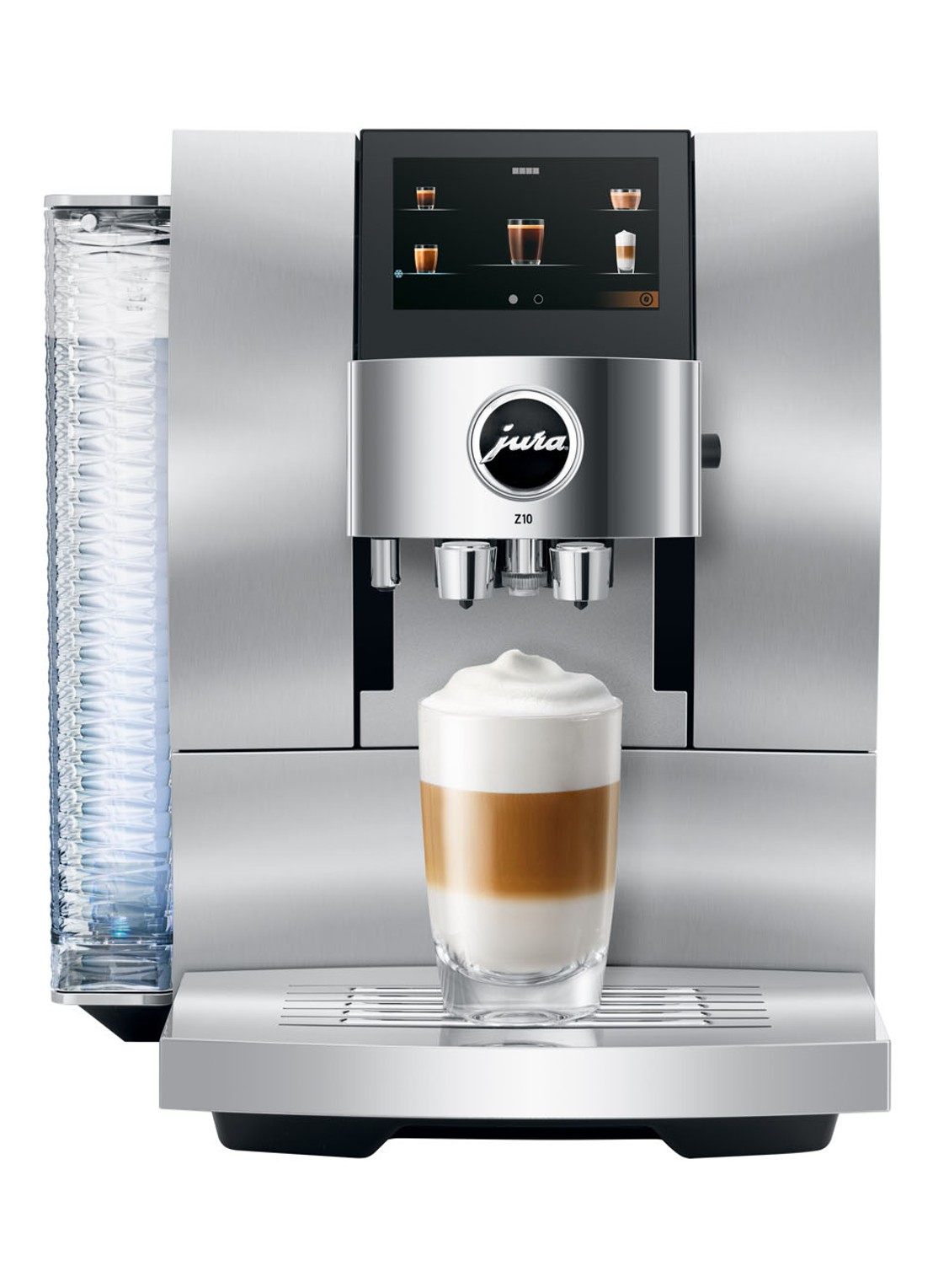 JURA Z10 Aluminium White (EA) koffiemachine - voorkant 5 aluminium