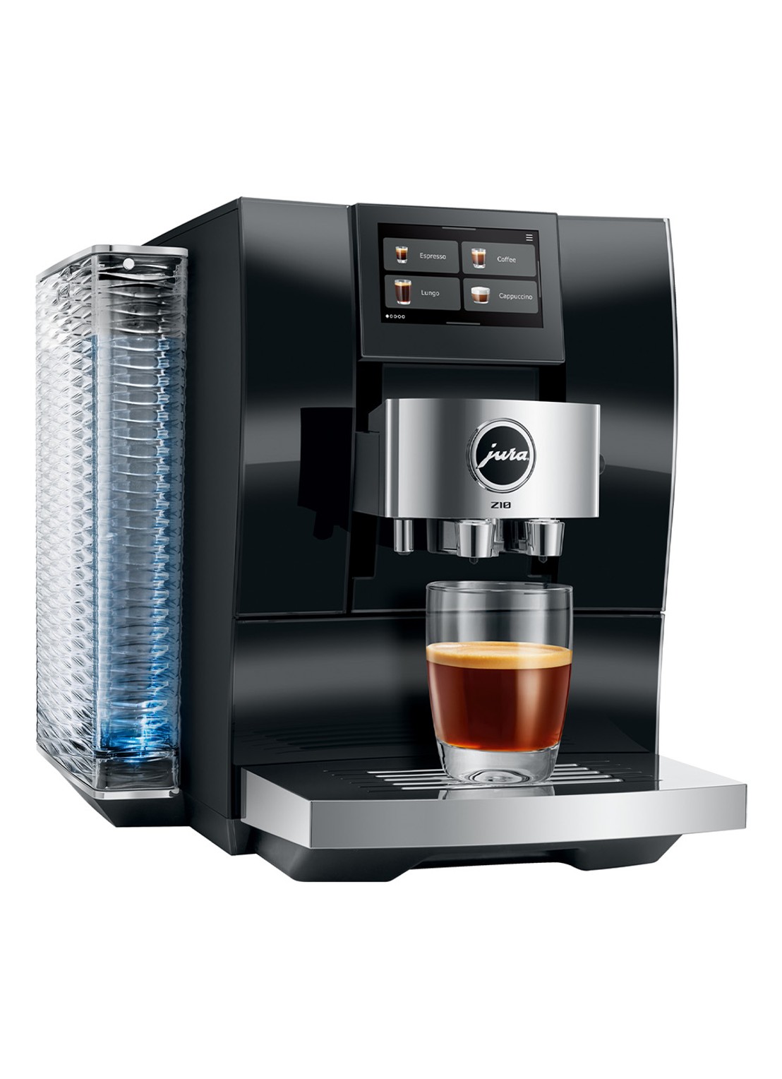 JURA Z10 Diamond Black (EB) volautomatisch koffiemachine - achterkant zwart