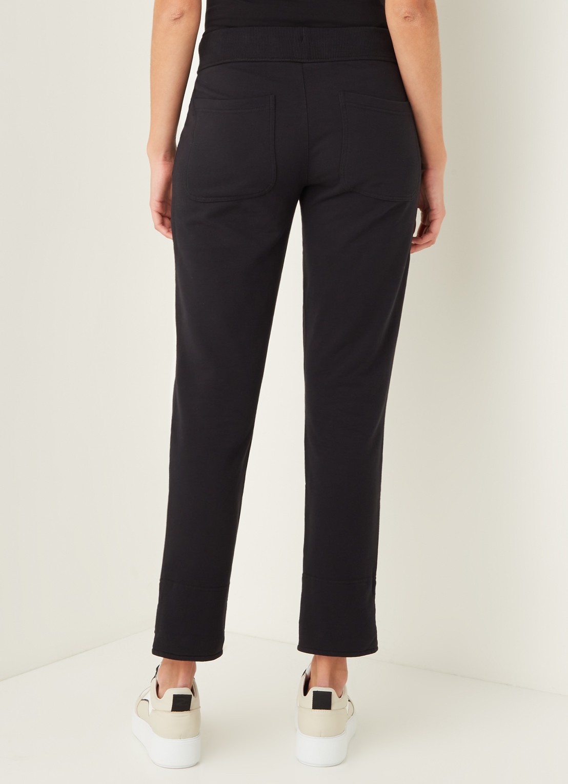 JUVIA Joggingbroek van fleece - achterkant zwart