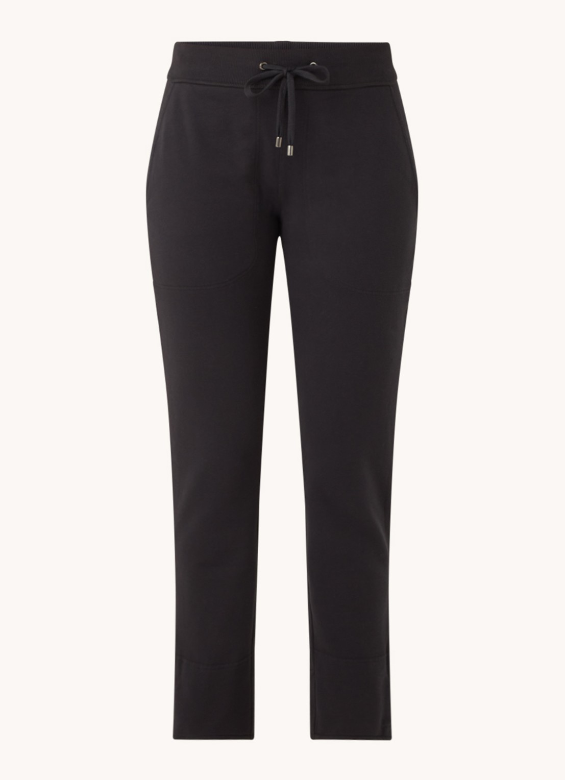 JUVIA Joggingbroek van fleece - voorkant 2 zwart
