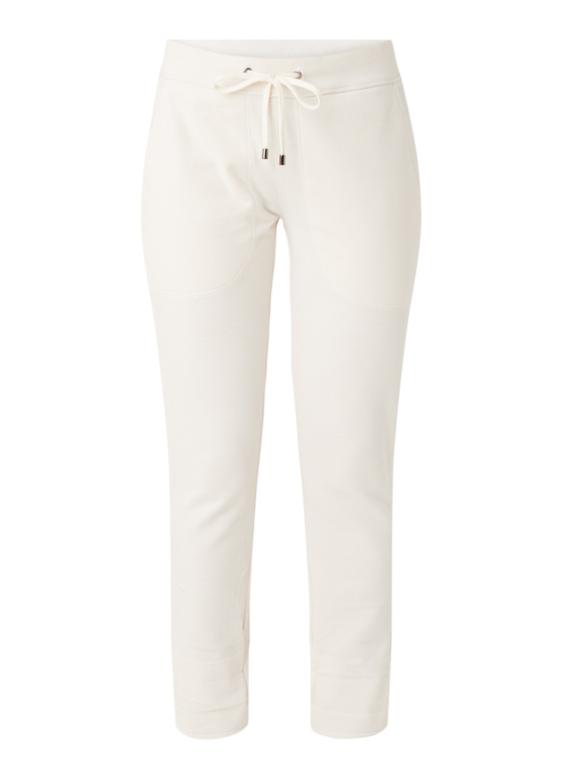 JUVIA Joggingbroek van fleece - voorkant creme