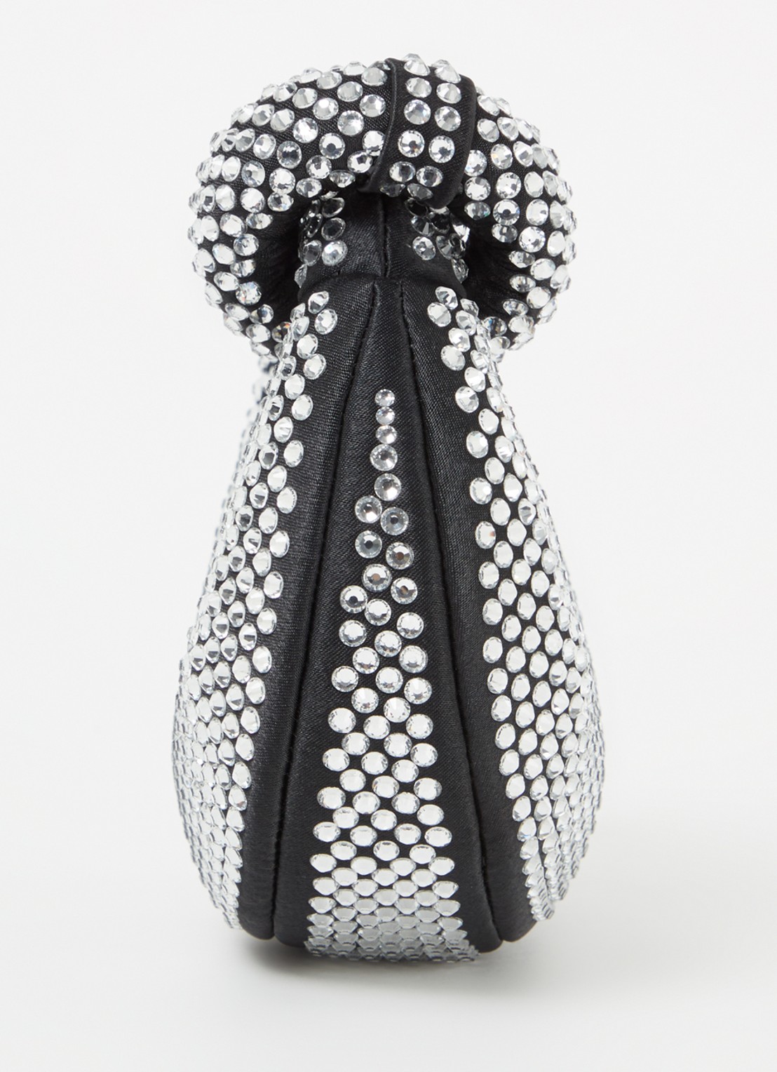 JW PEI Abacus Crystal handtas met strass - detail 4 zwart