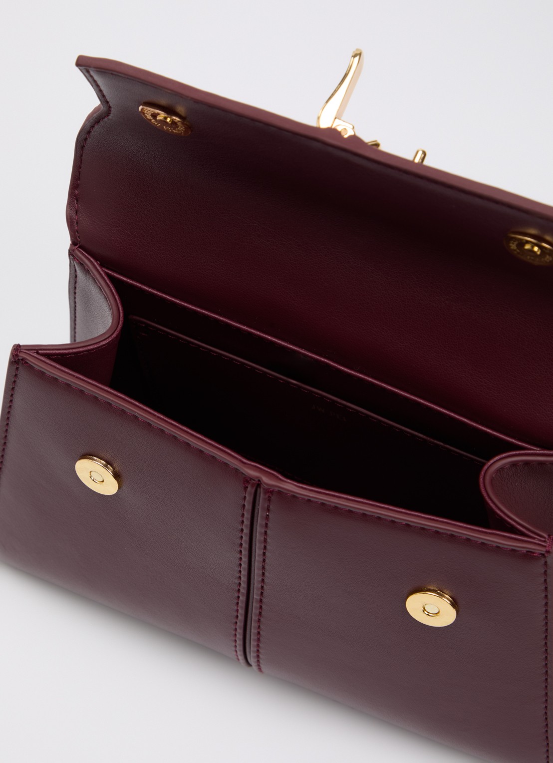 JW PEI Elise handtas met afneembare schouderriem - detail 2 bordeauxrood