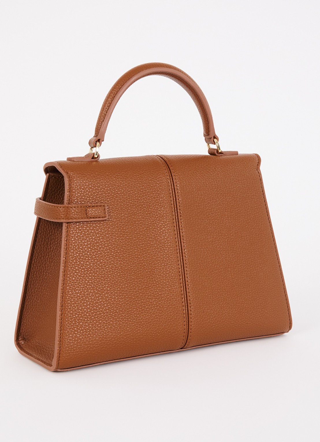 JW PEI Elise Large handtas met afneembaar schouderriem - achterkant 3 roestbruin
