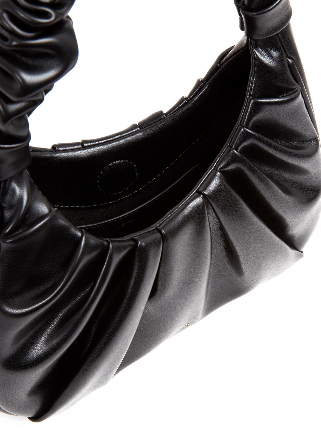 JW PEI Gabbi handtas met logo - detail 2 zwart