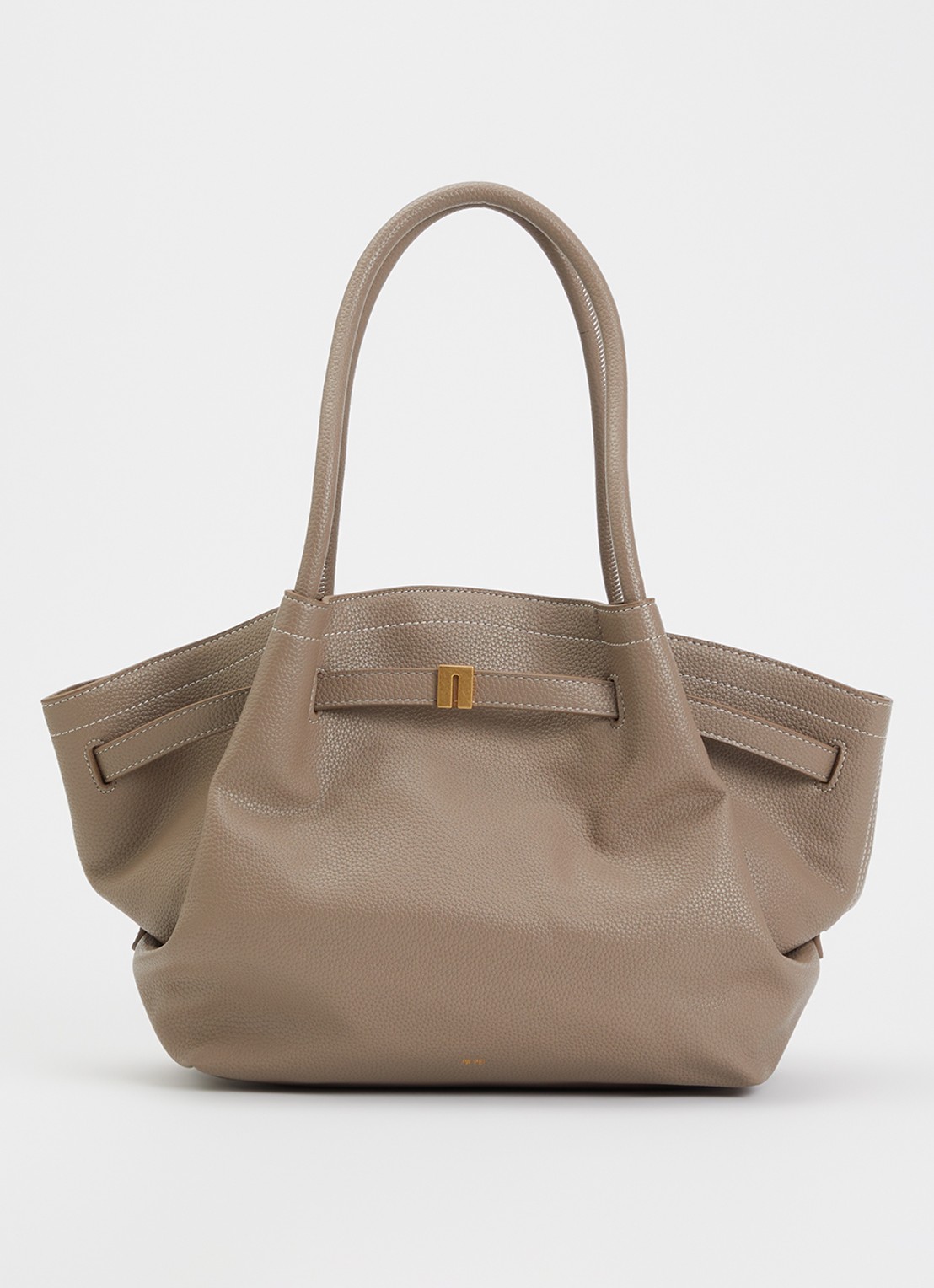 JW PEI Hana Medium schoudertas met logo - voorkant 5 taupe