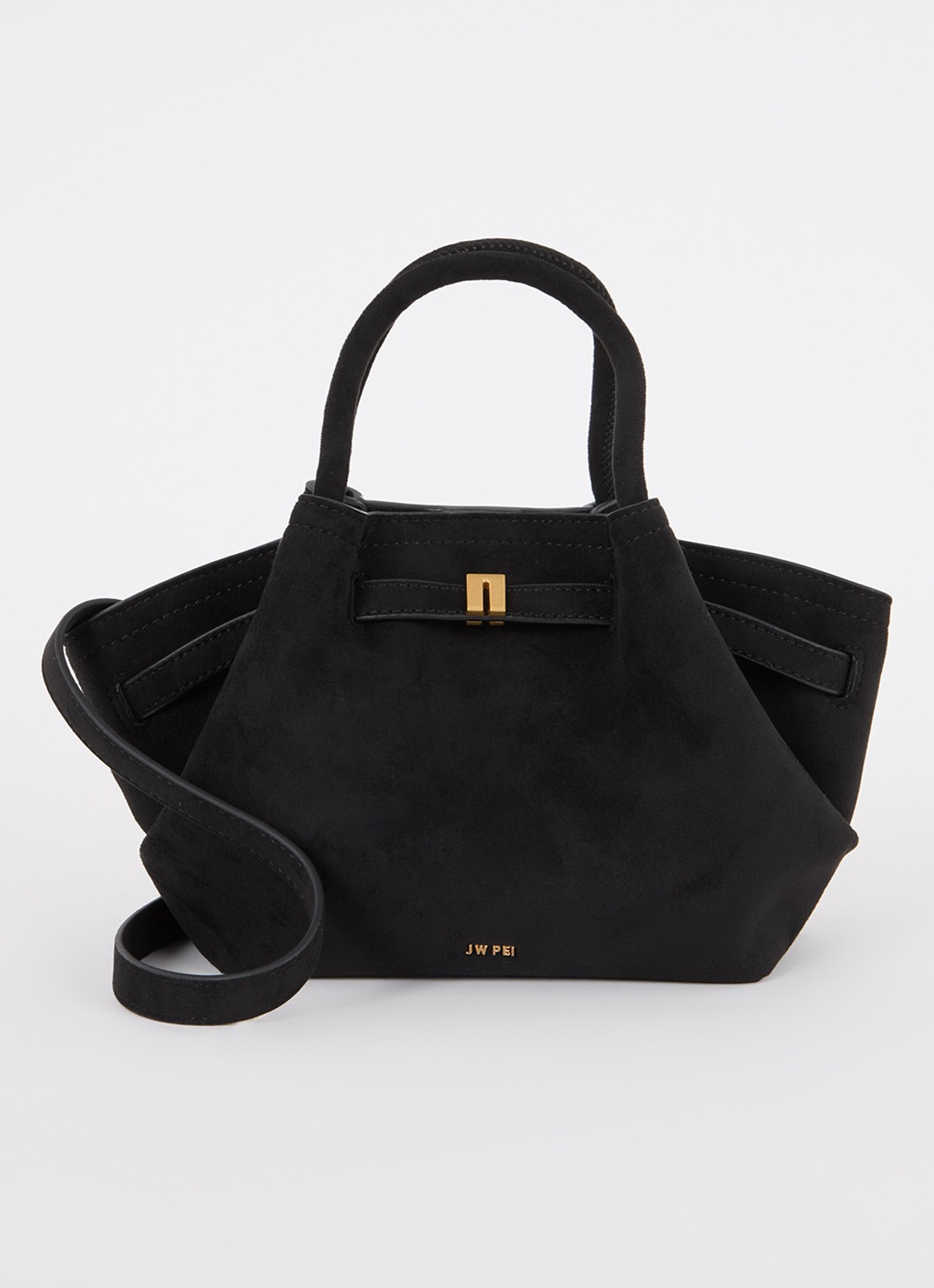 JW PEI Hana Mini handtas met afneembare schouderriem - voorkant 4 zwart