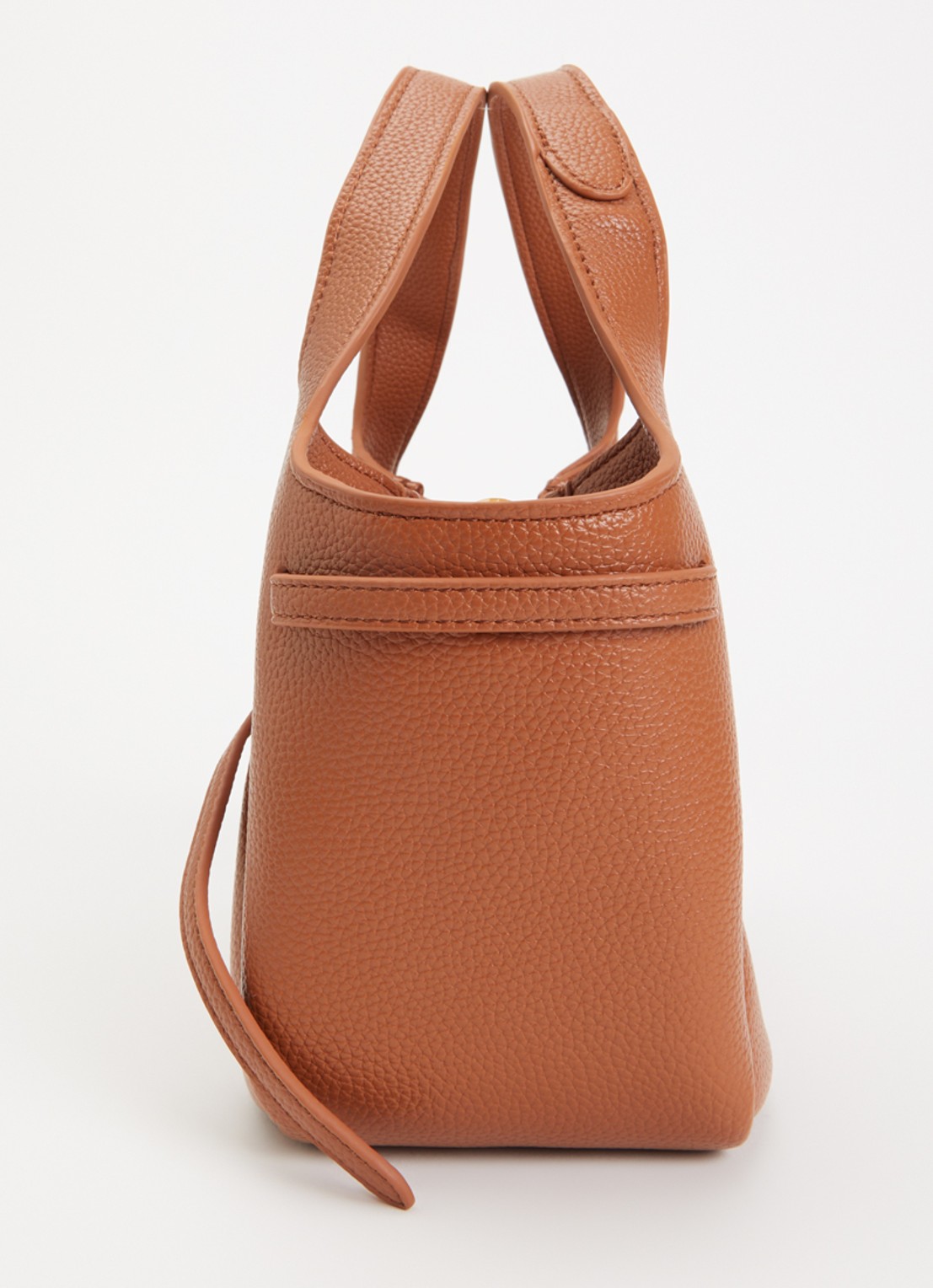 JW PEI Mabel Soft Bow handtas met afneembare schouderriem - detail 4 cognac