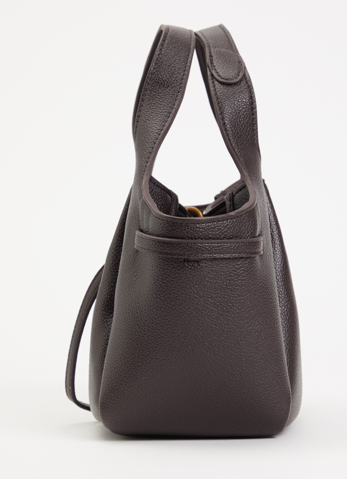 JW PEI Mabel Soft Bow handtas met afneembare schouderriem - detail 3 donkerbruin