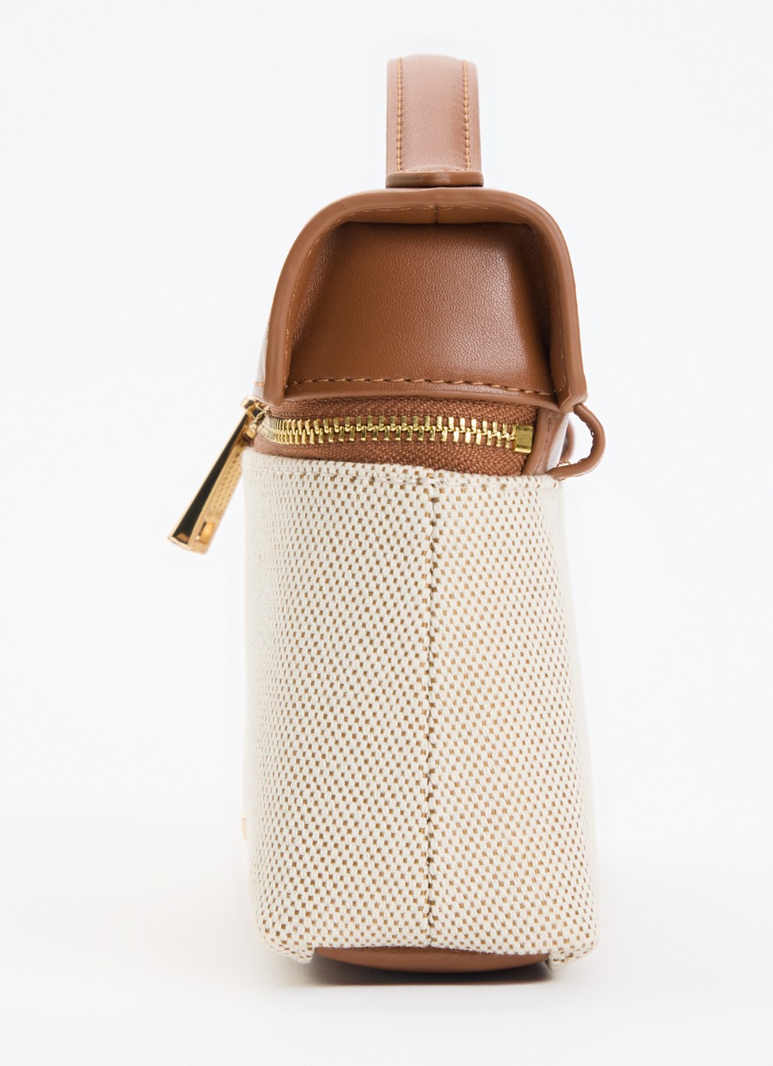 JW PEI Thea handtas van canvas - detail 3 bruin