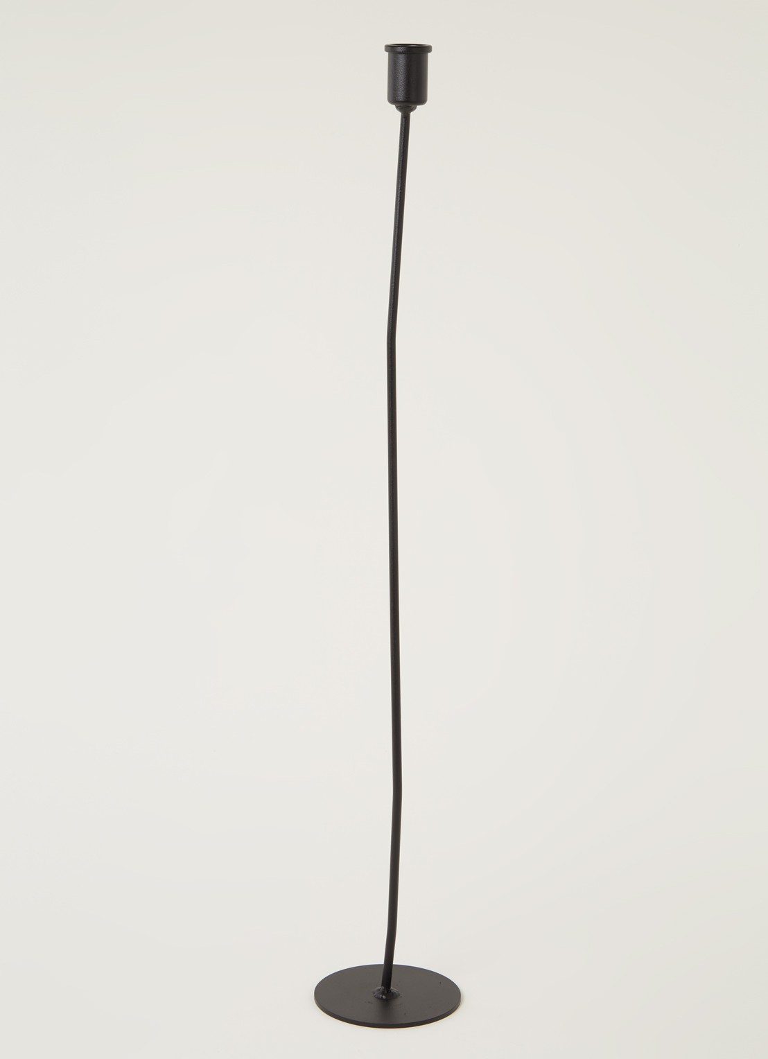 K'willeminhuis De Ronde Kandelaar L 65 cm - voorkant 3 zwart