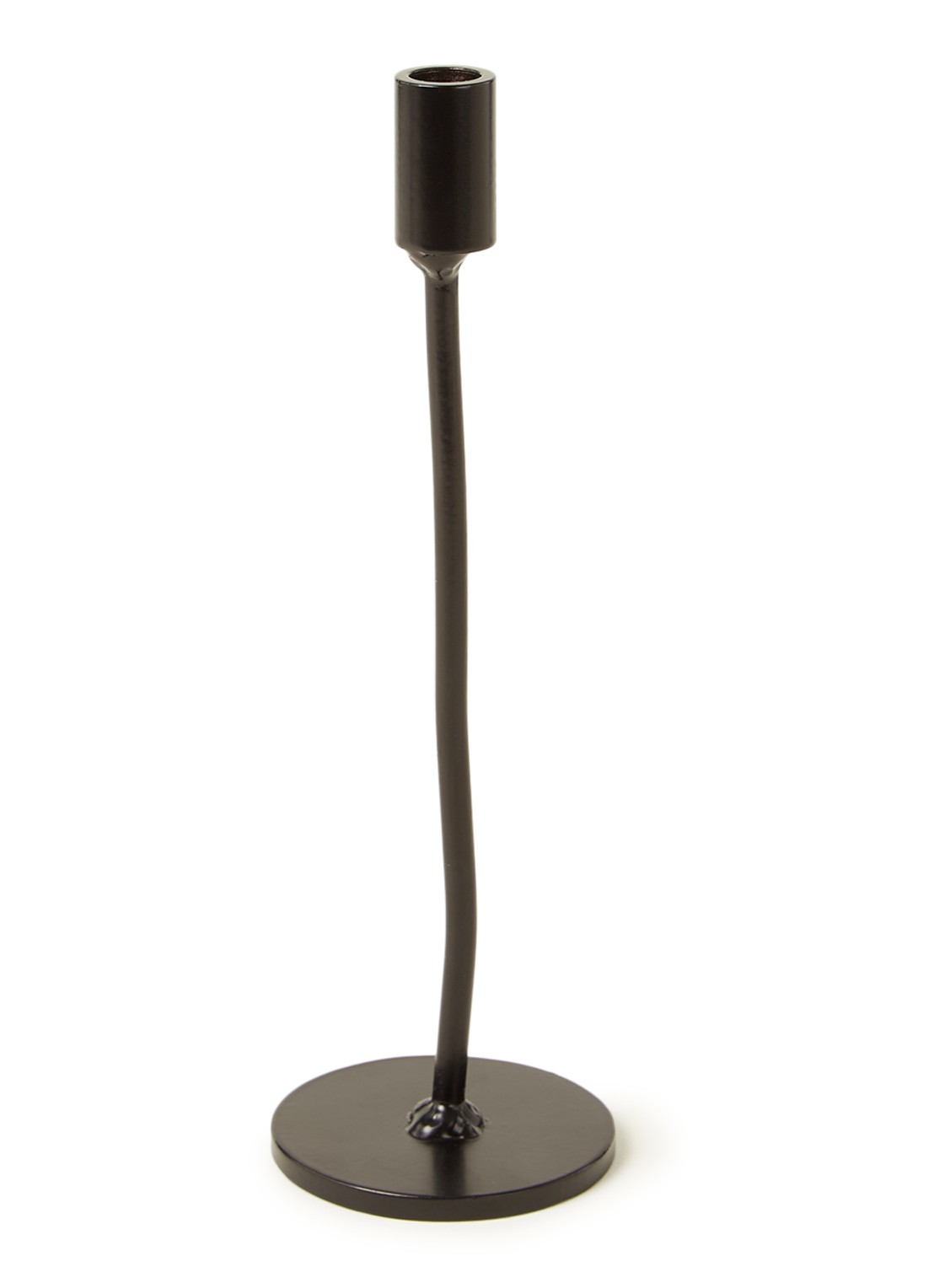 K'willeminhuis Kandelaar 21 cm - voorkant 2 zwart
