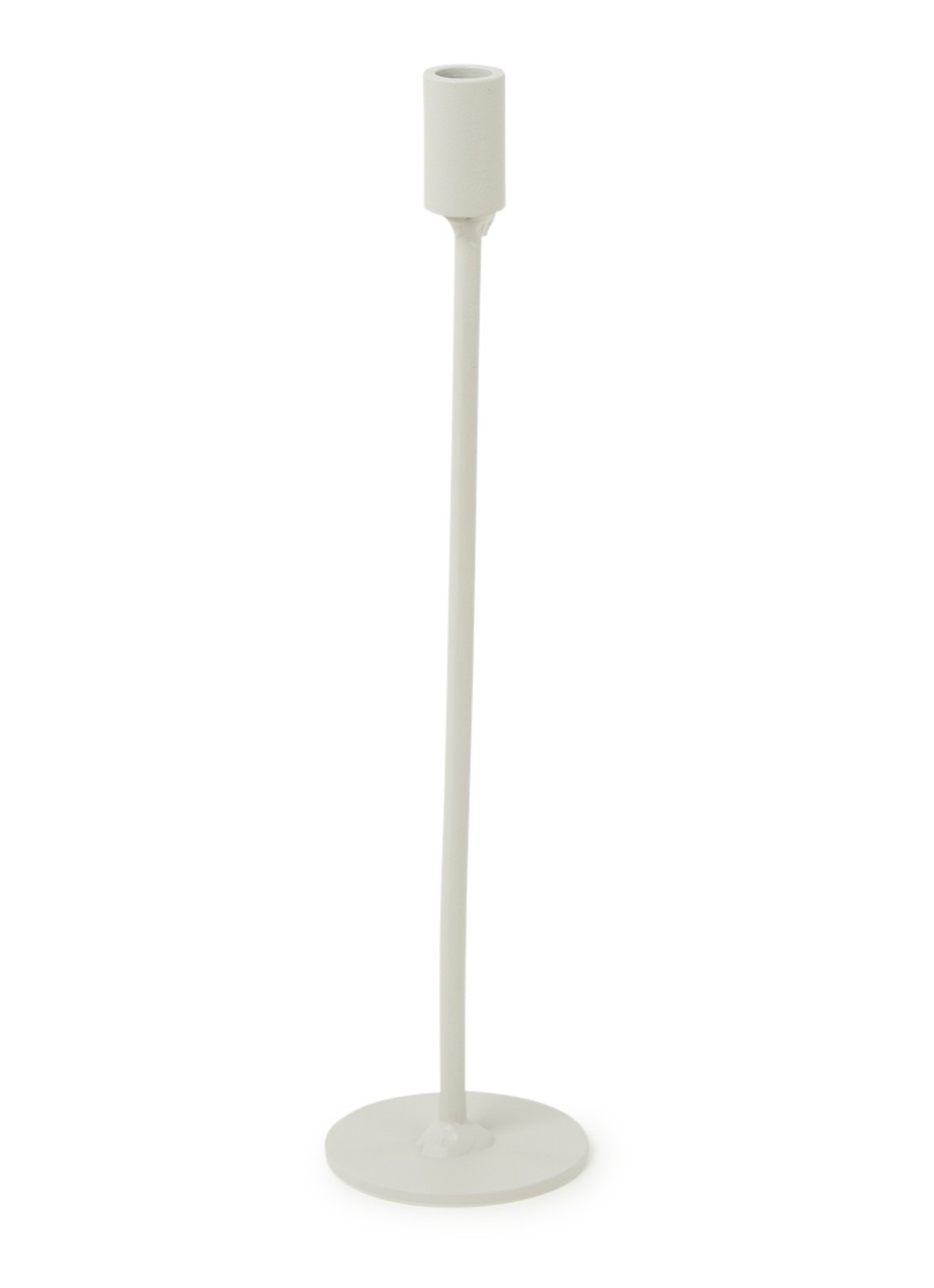 K'willeminhuis Mini kandelaar M 25,5 cm - voorkant lichtgrijs