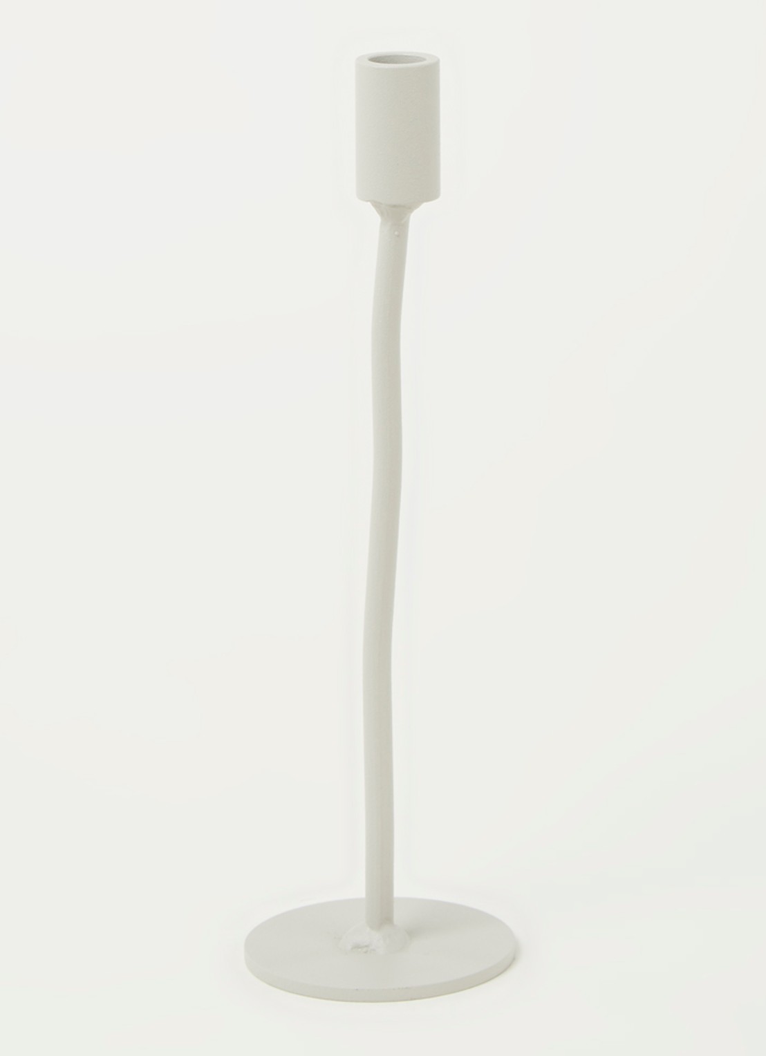 K'willeminhuis Mini kandelaar S 20,5 cm - voorkant 2 lichtgrijs