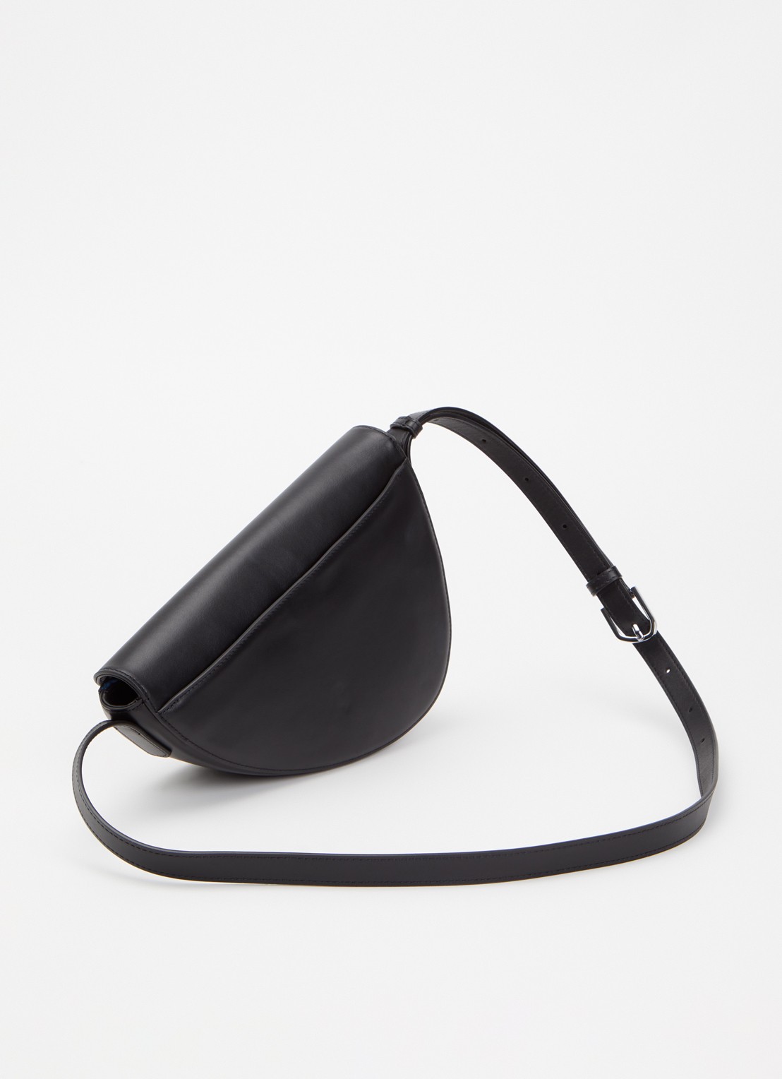 KAAI Rebel crossbodytas van leer - achterkant 2 zwart