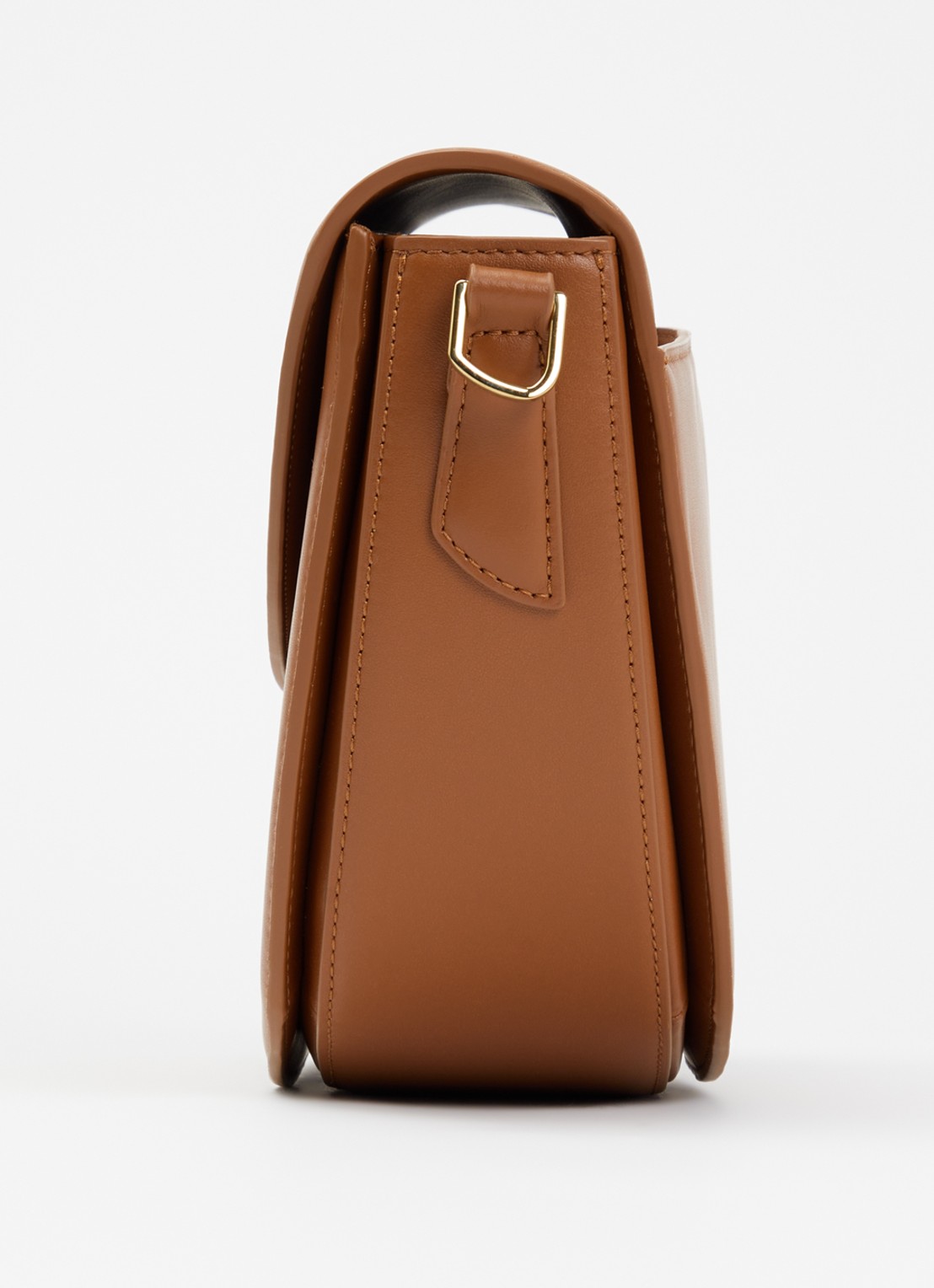 KAAI Rebel crossbodytas van leer - detail 4 cognac