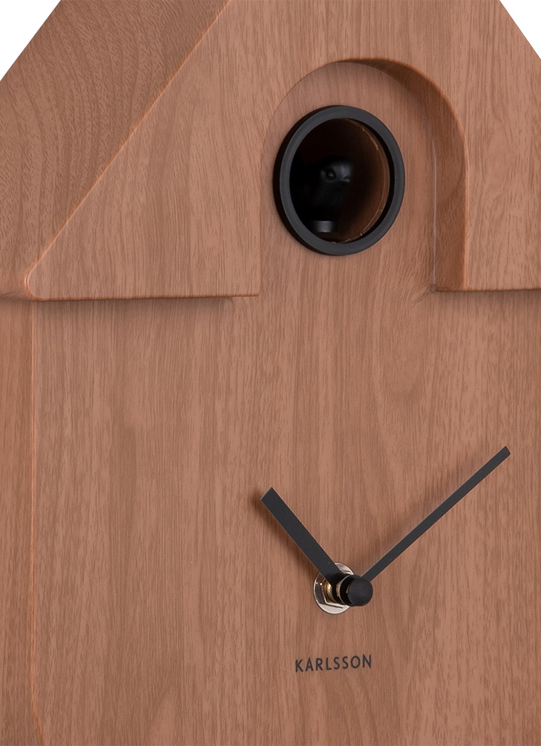 Karlsson Cuckoo wandklok - detail 2 donkerbruin