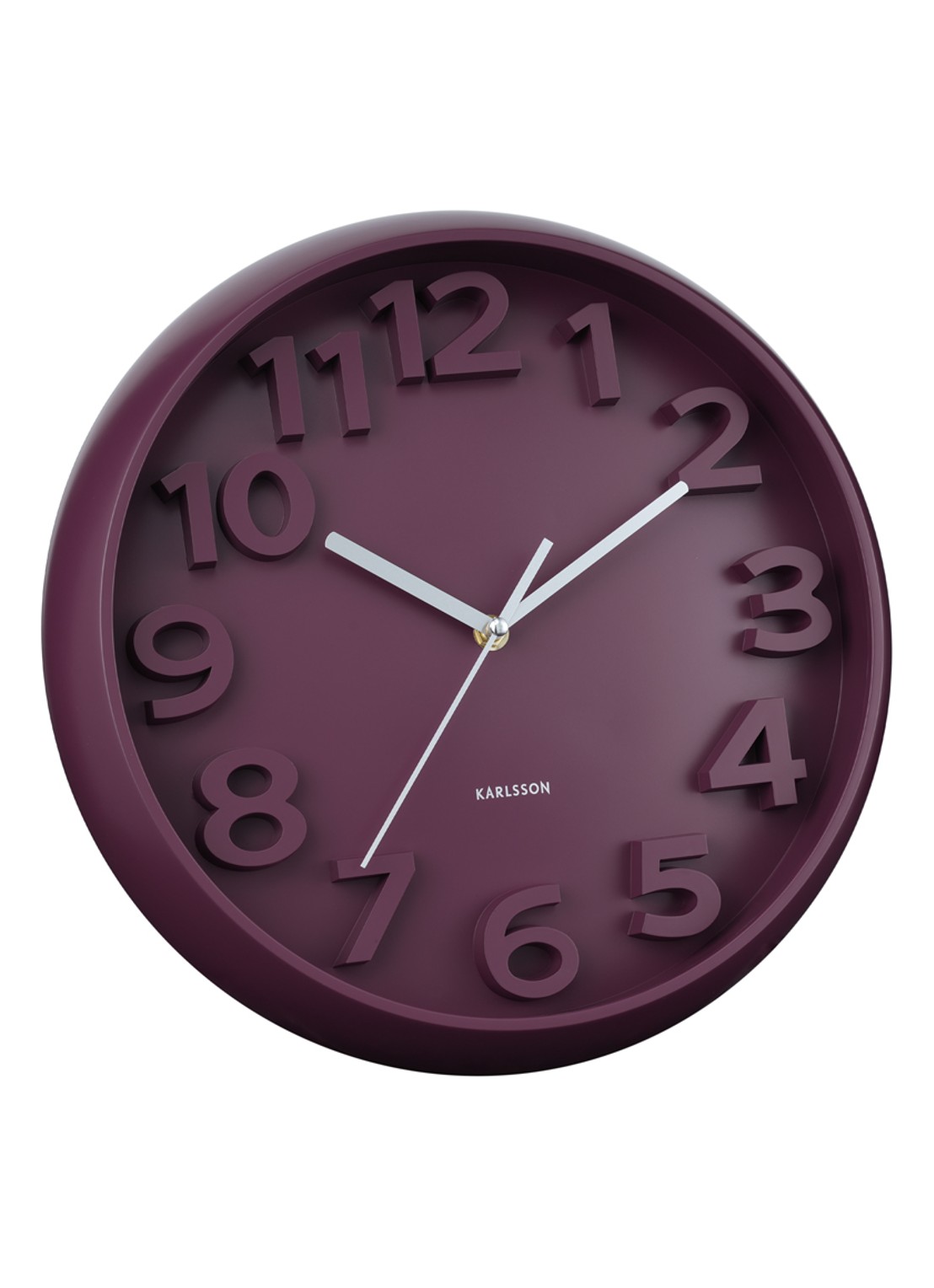 Karlsson Elevated Classic Numbers wandklok  - detail 3 beige