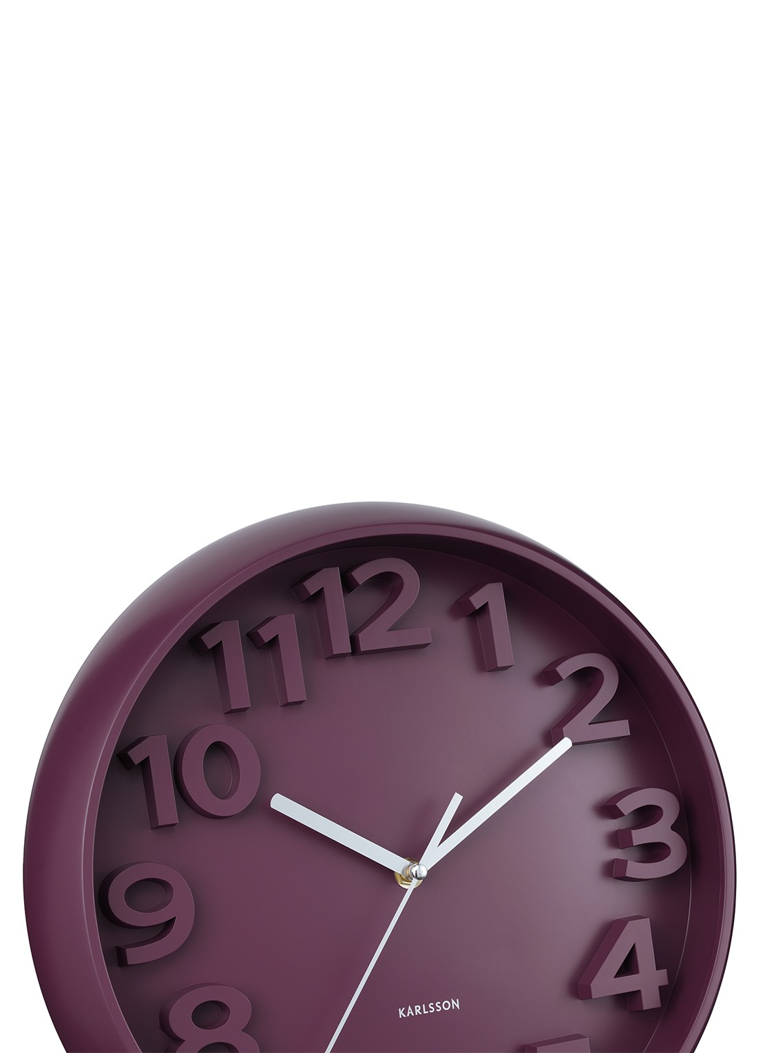 Karlsson Elevated Classic Numbers wandklok  - detail 4 beige
