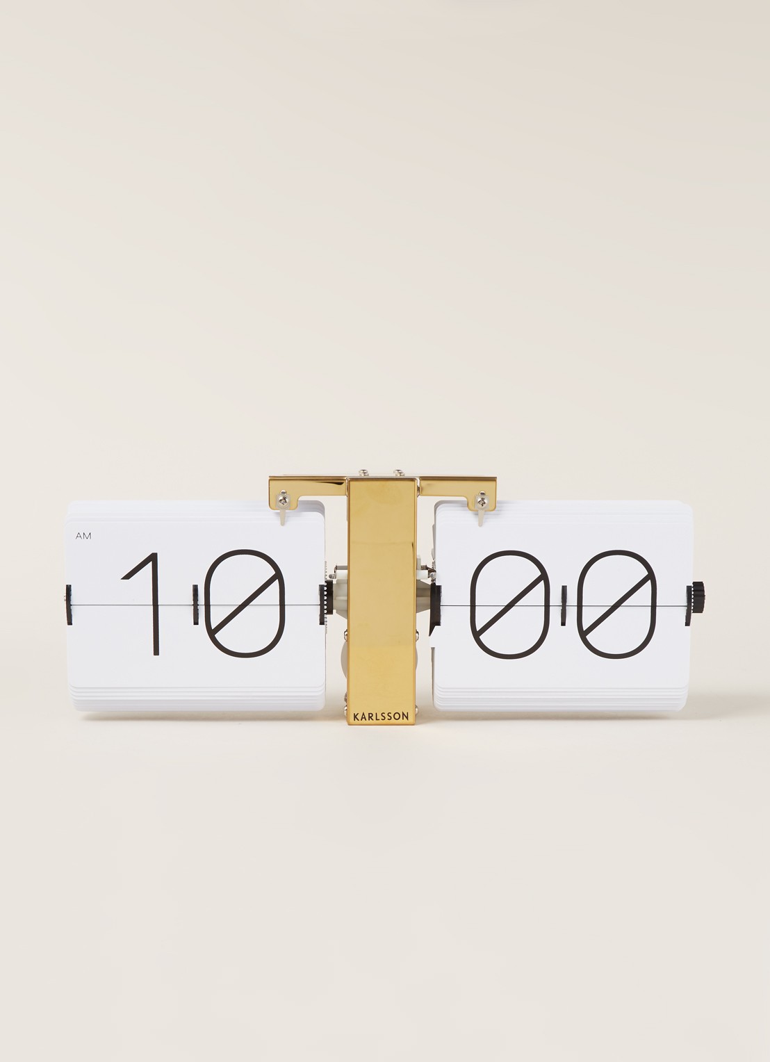 Karlsson Flip Clock tafelklok - voorkant 2 goud