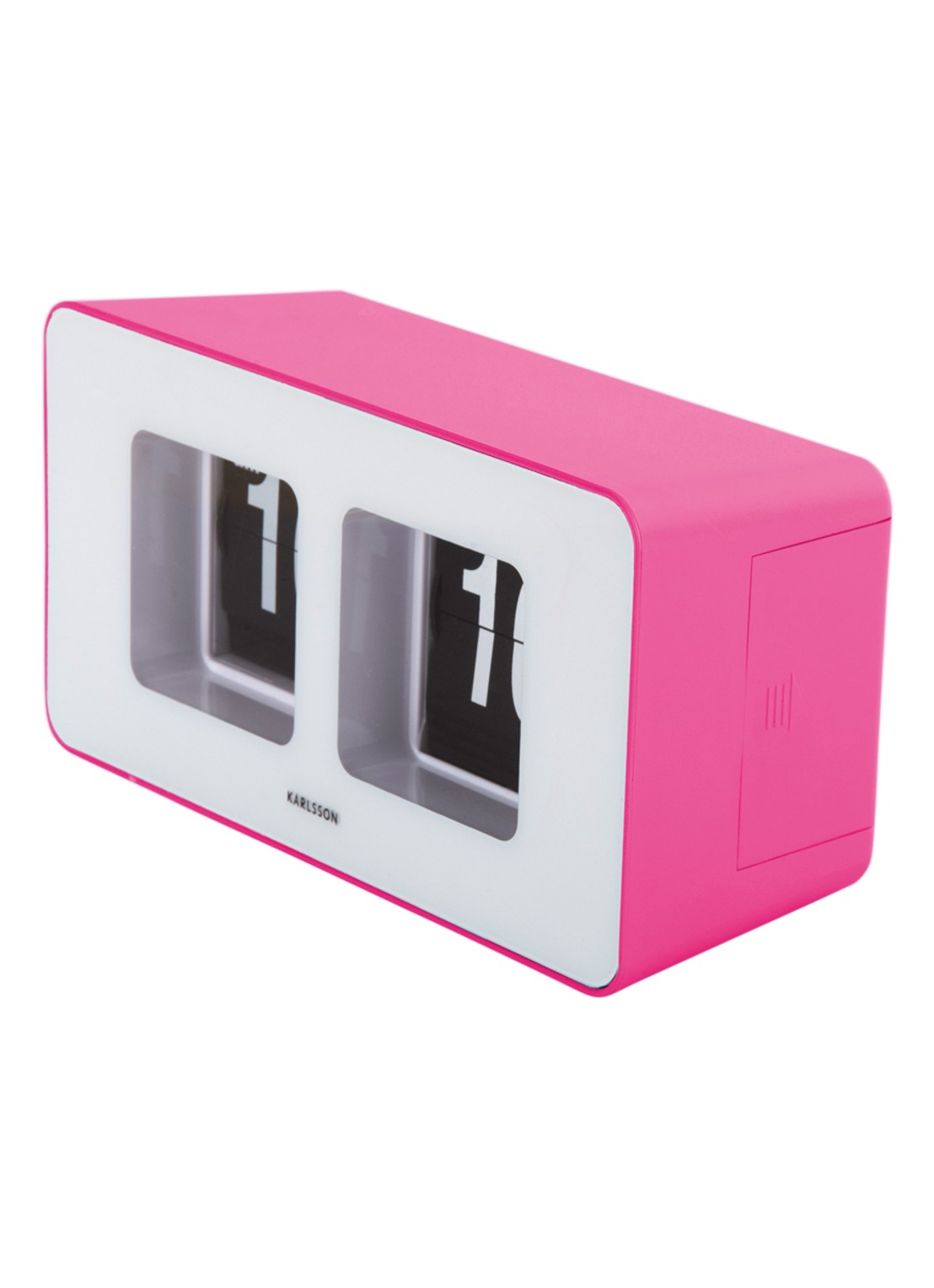 Karlsson Funky flip tafel- en wandklok - detail 3 roze