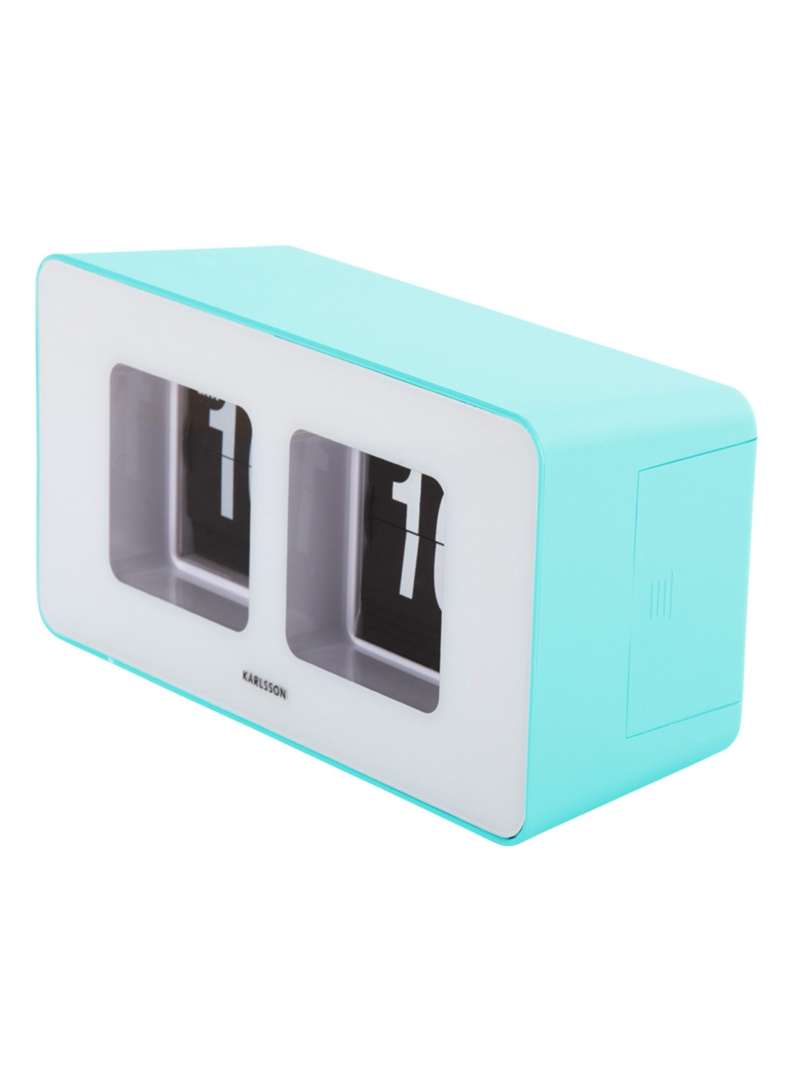 Karlsson Funky flip tafel- en wandklok - detail 3 blauw