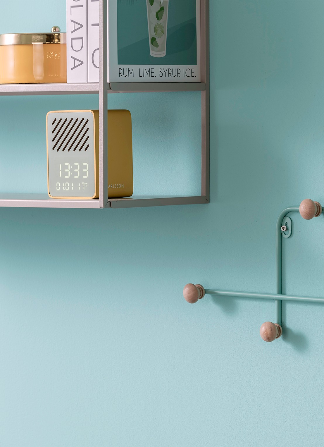 Karlsson Funky Vibes wekker - detail 4 groen